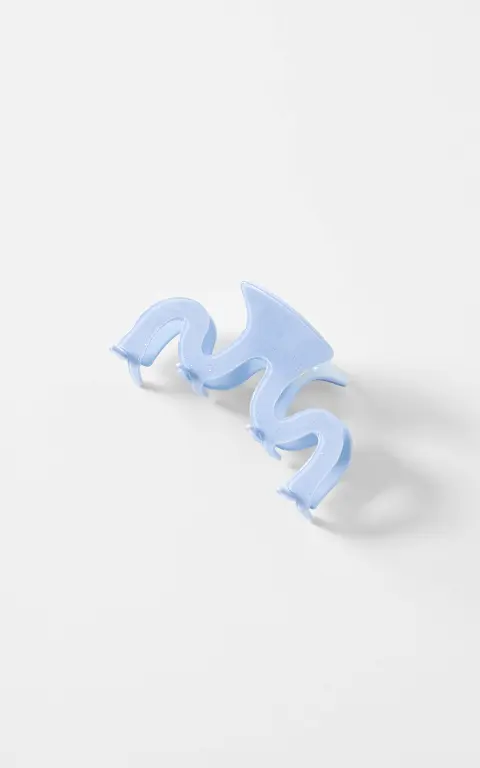 Swirl haarclip lichtblauw