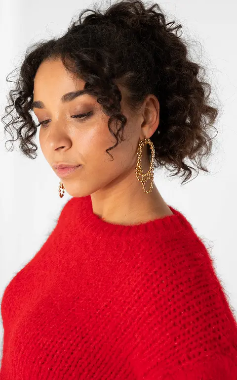 Chain earrings gold