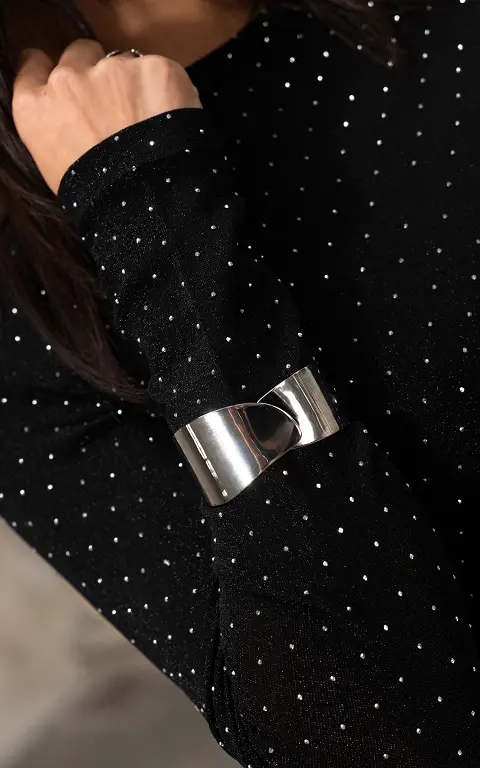 Breites Cuff-Armband silber