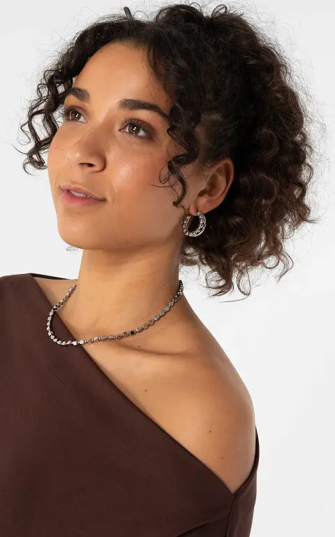 Cube necklace silver