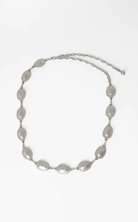 Ketting riem zilver