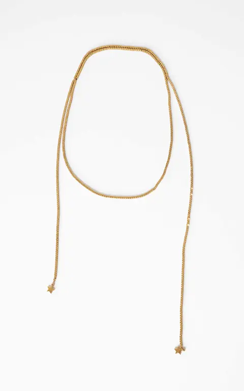 Multi bead necklace gold