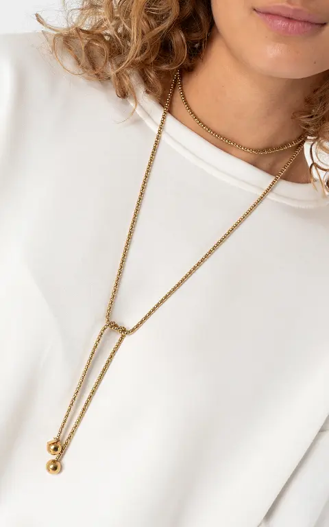Lariat necklace gold