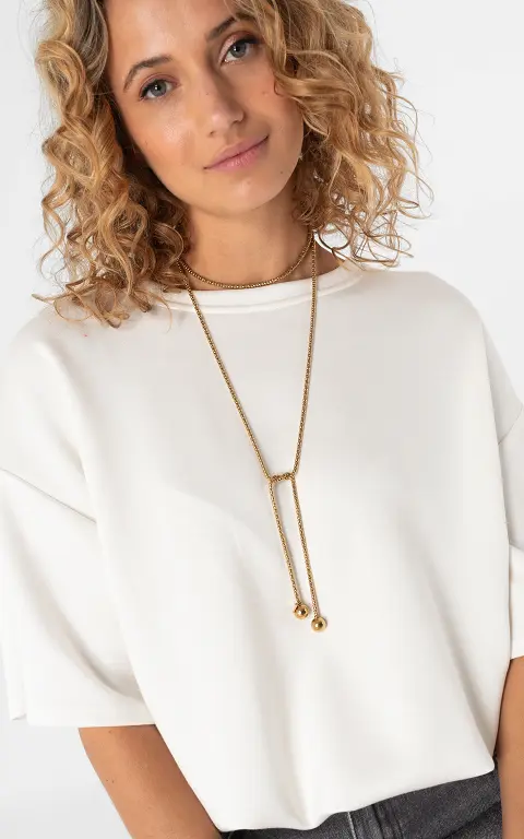 Lariat necklace gold