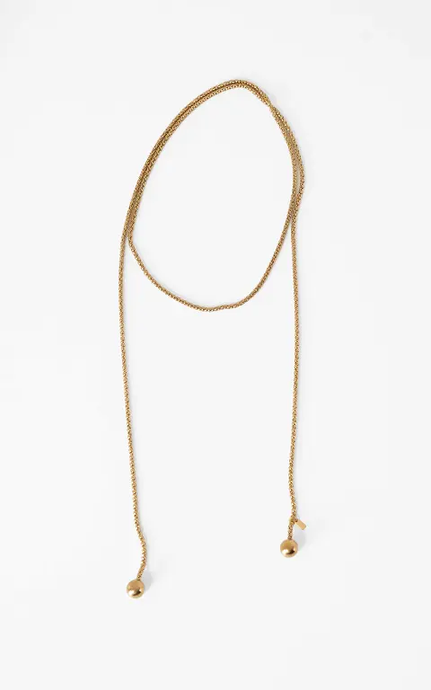 Lariat necklace gold