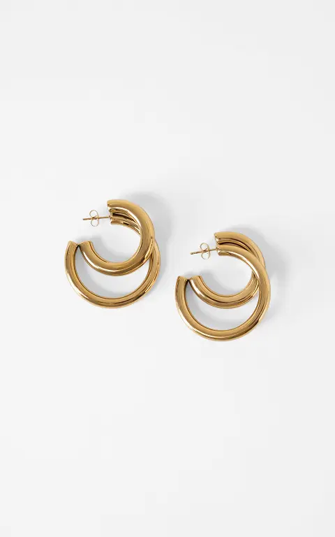 Double hoops gold