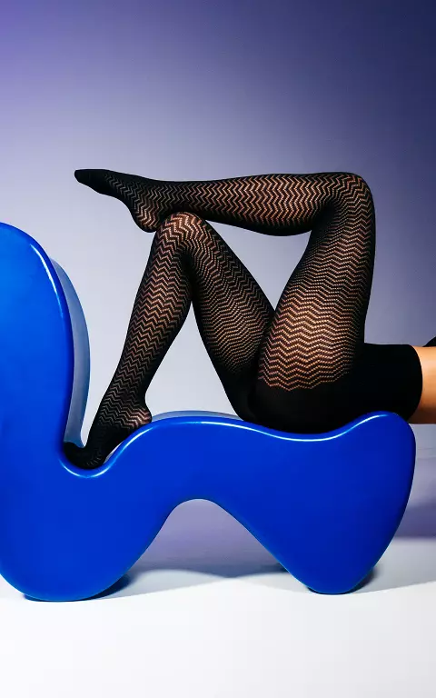 Collant à motif noir
