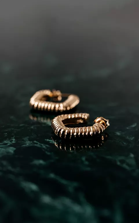 Square-shaped gold filled earrings gold