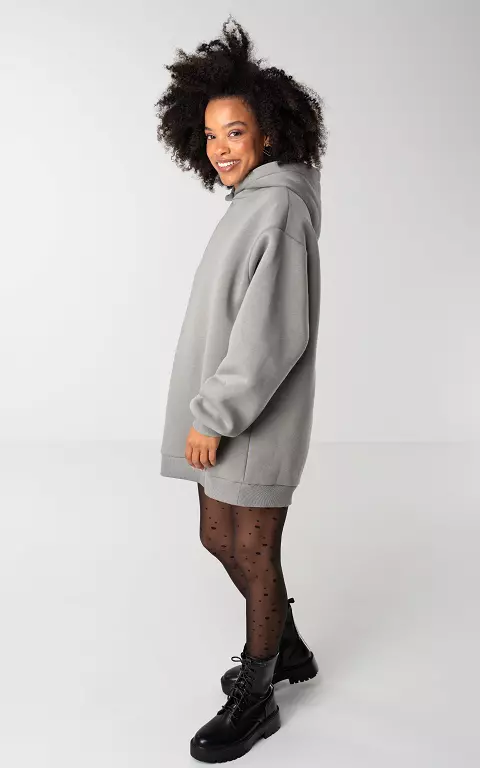 Langer Oversized Unisex Pullover  grau