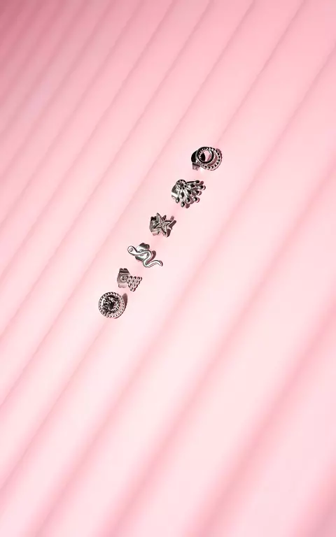 Set mit Ohrsteckern silber