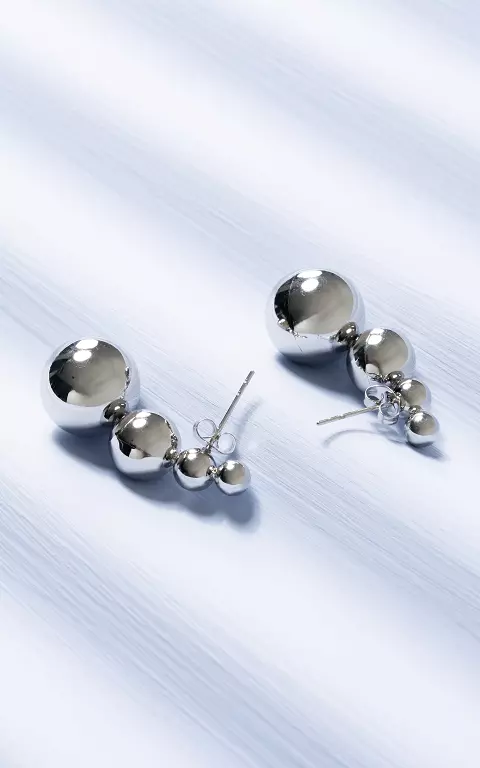 Ohrringe mit Perlen silber