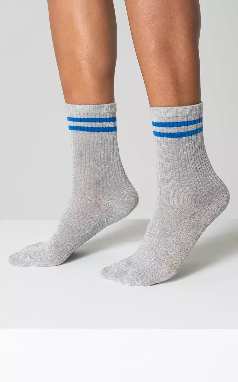 Sock #95515 silver blue