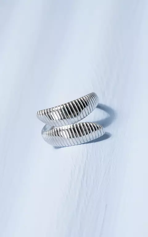 Ring of stainless steel silver