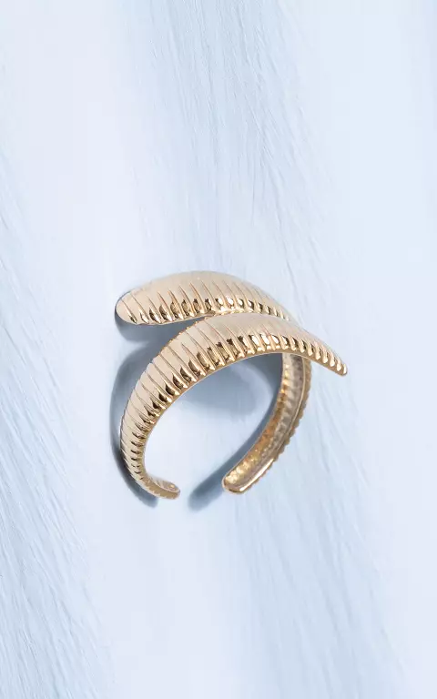 Ring van stainless steel goud