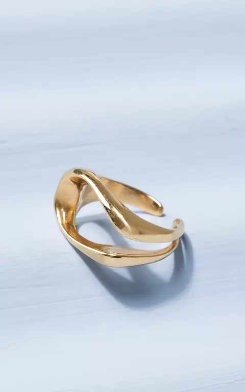 Ring made of stainless steel gold