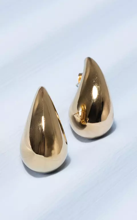Drop-shaped earrings gold