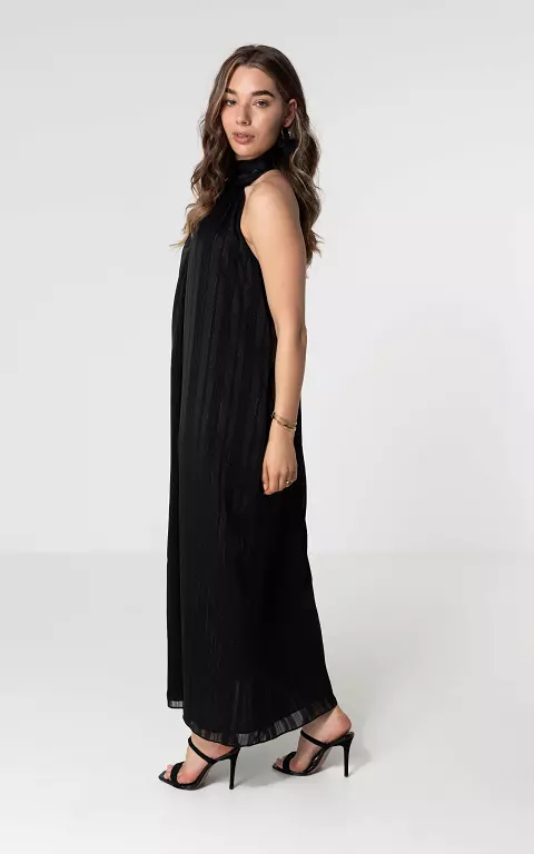 Maxi dress with bow detail black