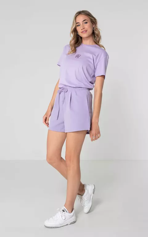 Short à détail nœud lilas