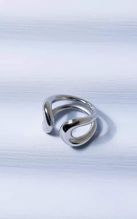Ring made of stainless steel silver