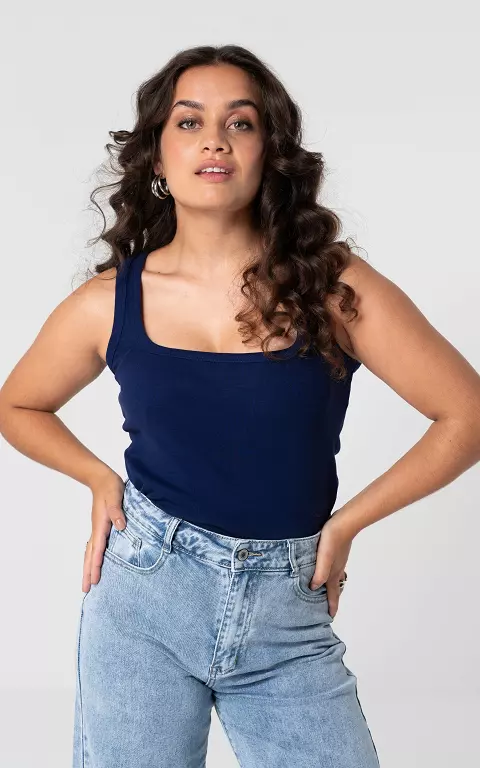 Basic tank top dark blue
