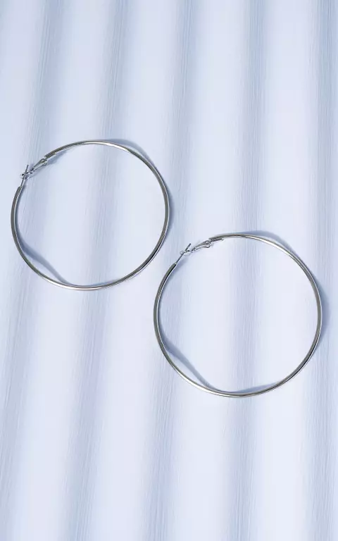 Creolen aus Edelstahl silber