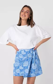 Skirt made of jacquard fabric | Light Blue | Guts & Gusto