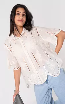 Broderie-Bluse | Creme | Guts & Gusto
