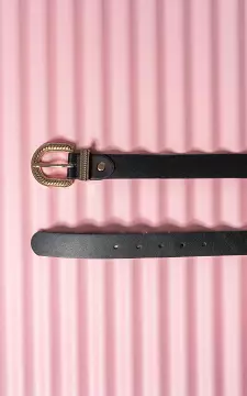 Round buckle belt | Black Gold | Guts & Gusto