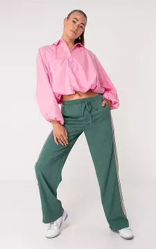 Broek met streep | Groen Roze | Guts & Gusto