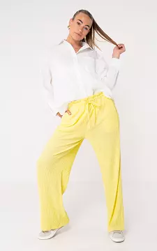 Wide leg trousers | Light Yellow | Guts & Gusto