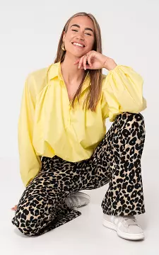 Cropped blouse | Geel | Guts & Gusto