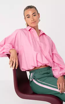 Cropped Bluse | Pink | Guts & Gusto
