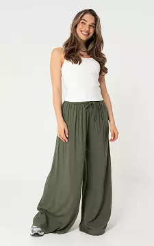Wide leg broek | Kaki | Guts & Gusto