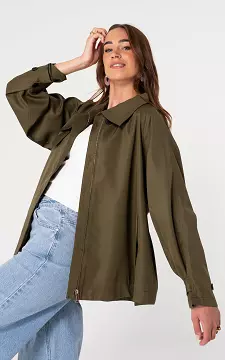 Short trench coat | Dark Green | Guts & Gusto