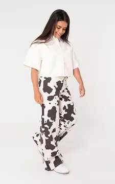 Animal print jeans | Wit Donkerbruin | Guts & Gusto