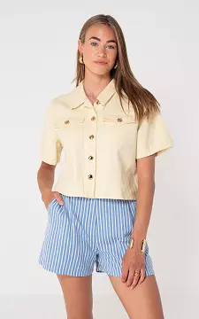 Spijkerblouse | Lichtgeel | Guts & Gusto