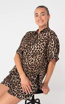 Blouse with print | Leopard | Guts & Gusto