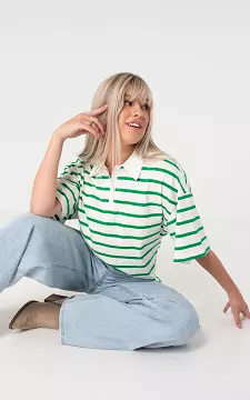Shirt #100917 | Weiß Grün | Guts & Gusto