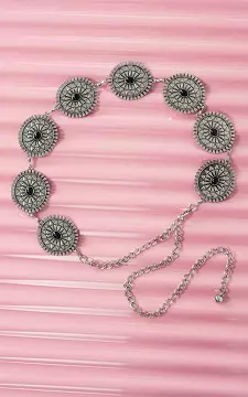 Chain belt | Silver Black | Guts & Gusto