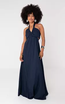 Maxi halter jurk | Donkerblauw | Guts & Gusto