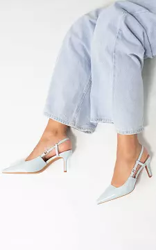 Heels with pointed toe | Light Blue | Guts & Gusto