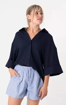 Bluse #103580 | Dunkelblau | Guts & Gusto