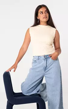Stretchy top | Creme | Guts & Gusto