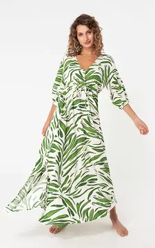 Jurk met print | Groen Wit | Guts & Gusto