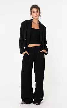 Wide Leg Hose | Schwarz | Guts & Gusto