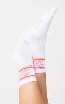Sportsocken mit Text | Pink Orange | Guts & Gusto