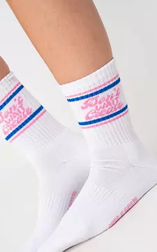 Sportsocken mit Text | Pink Blau | Guts & Gusto