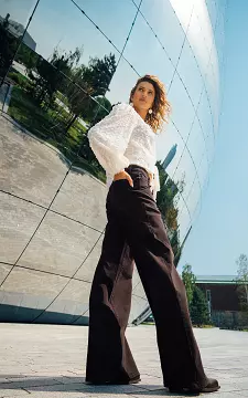 Wide Leg High Waist Jeans | Dunkelbraun | Guts & Gusto