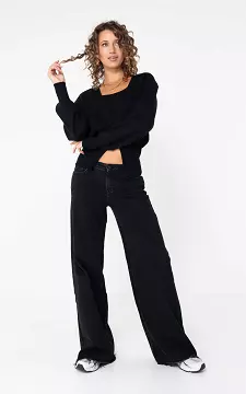 Low waist jeans | Zwart | Guts & Gusto