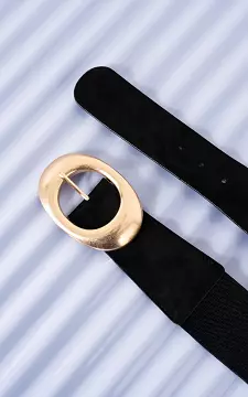 Elastische riem | Zwart Goud | Guts & Gusto